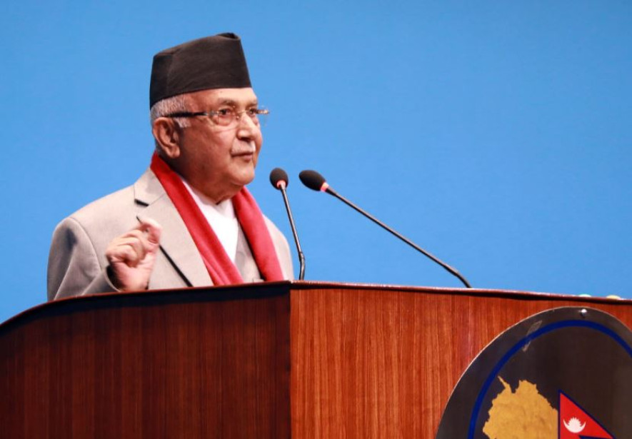 ओलीको देउवालाई प्रश्न : ०५८ मा संसद विघटनमा तपाईँकाे हात छैन ?